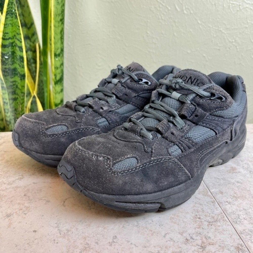 VIONIC Gray Suede Walker Sneakers Hiking Shoes Size 8.5 Support Trail Outdoors